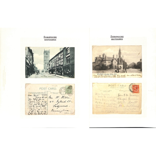 329 - Whitchurch. 1896-1990 Covers and cards, Parcel Post labels (10), picture postcards and printed ephem... 