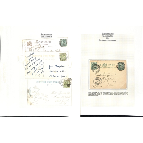 329 - Whitchurch. 1896-1990 Covers and cards, Parcel Post labels (10), picture postcards and printed ephem... 