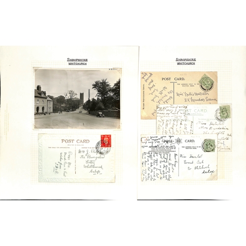 329 - Whitchurch. 1896-1990 Covers and cards, Parcel Post labels (10), picture postcards and printed ephem... 