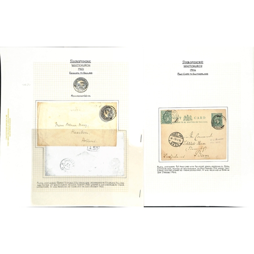 329 - Whitchurch. 1896-1990 Covers and cards, Parcel Post labels (10), picture postcards and printed ephem... 