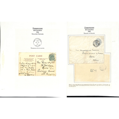 329 - Whitchurch. 1896-1990 Covers and cards, Parcel Post labels (10), picture postcards and printed ephem... 