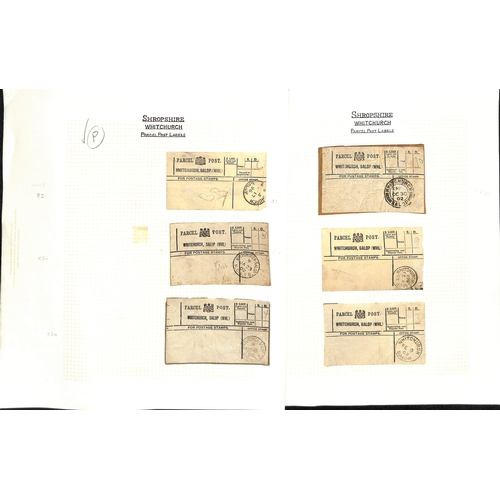 329 - Whitchurch. 1896-1990 Covers and cards, Parcel Post labels (10), picture postcards and printed ephem... 