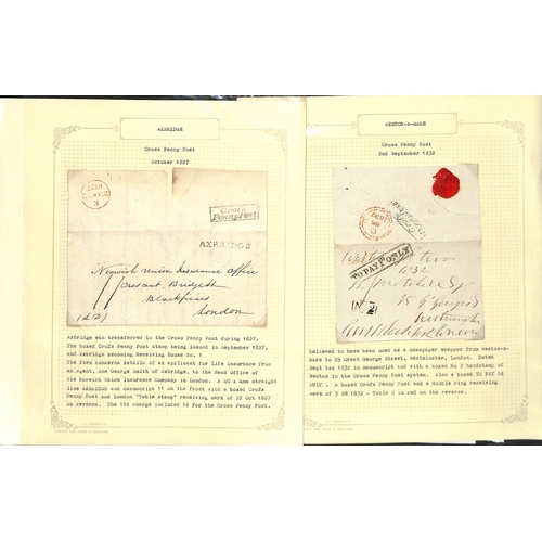 331 - Axbridge & Milverton. 1804-1928 Entire letters or entires (21) and postcards (5) including Axbridge ... 