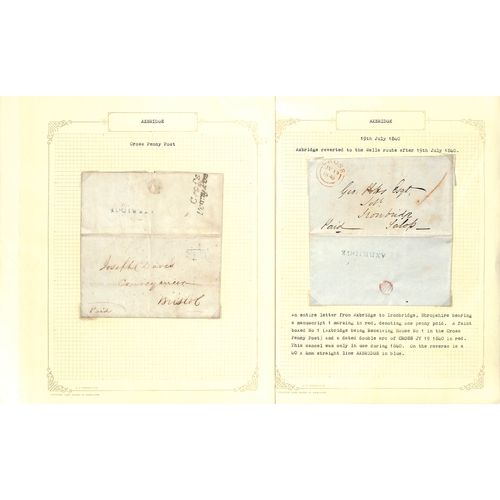 331 - Axbridge & Milverton. 1804-1928 Entire letters or entires (21) and postcards (5) including Axbridge ... 