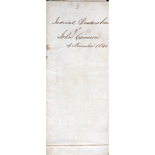 345 - Bonaw. 1841-46 Letters and documents concerning the notorious Deputy Postmaster of Bonaw, John Camer... 