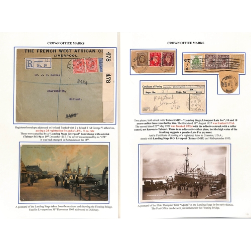 432 - 1914-53 Covers and cards (11), pieces (3) and a Certificate of Posting all with Landing Stage cancel... 