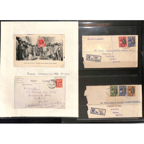 1017 - 1880-1956 Covers and cards including air mails and first flights, WW2 F.P.Os, postal stationery, Fir... 