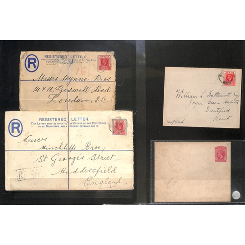 1017 - 1880-1956 Covers and cards including air mails and first flights, WW2 F.P.Os, postal stationery, Fir... 