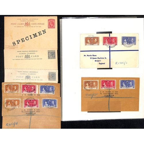 1017 - 1880-1956 Covers and cards including air mails and first flights, WW2 F.P.Os, postal stationery, Fir... 