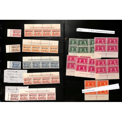 768 - Pacific Islands. Unmounted mint stamps comprising New Zealand ½d (2), 1d (4) and 6d imprint blo... 