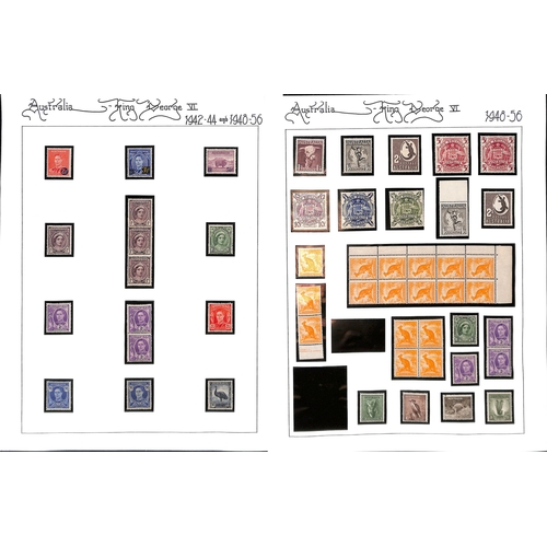 856 - 1937-56 KGVI Definitives with all listed perfs, shades and dies, and some varieties, including all f... 