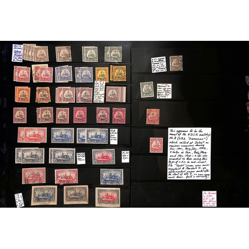 1038 - 1897-1919 Mint and used stamps, with shades, cancels and many pieces, including 1897 48 degrees firs... 