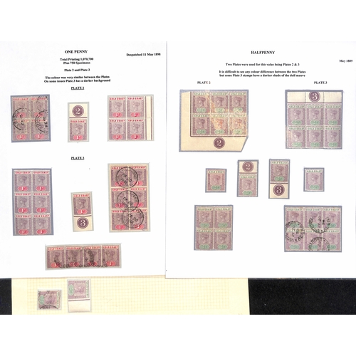 1087 - 1898-1902 ½d - 10/-, Mint and used selection on pages including Specimen set of ten (2/- no gum... 