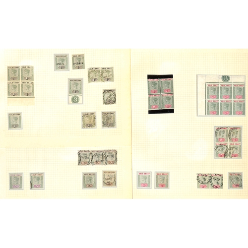 1087 - 1898-1902 ½d - 10/-, Mint and used selection on pages including Specimen set of ten (2/- no gum... 