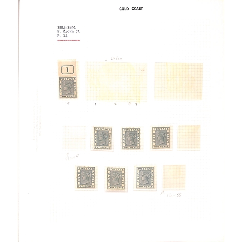 1078 - 1882-91 Crown CA ½d - 2/-, mint and used collection on pages with many multiples, plate and cur... 