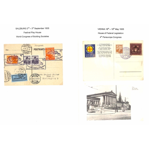 894 - International Congresses & Conventions. 1891-1937 Covers and cards with cancels for congresses compr... 