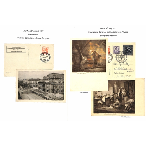 894 - International Congresses & Conventions. 1891-1937 Covers and cards with cancels for congresses compr... 