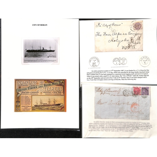 581 - 1853-87 Entire letters, entires and covers from G.B (23), France or North German Confederation all t... 