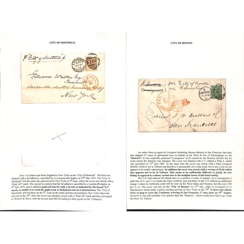 581 - 1853-87 Entire letters, entires and covers from G.B (23), France or North German Confederation all t... 