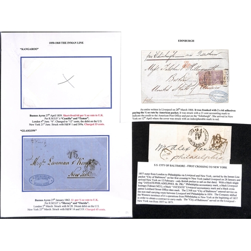 581 - 1853-87 Entire letters, entires and covers from G.B (23), France or North German Confederation all t... 