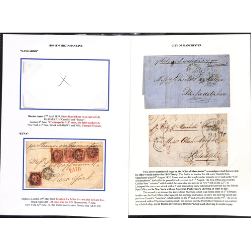 581 - 1853-87 Entire letters, entires and covers from G.B (23), France or North German Confederation all t... 