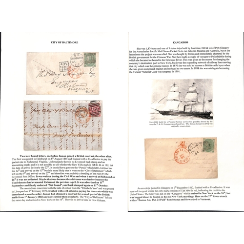 581 - 1853-87 Entire letters, entires and covers from G.B (23), France or North German Confederation all t... 