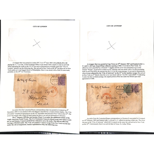 581 - 1853-87 Entire letters, entires and covers from G.B (23), France or North German Confederation all t... 