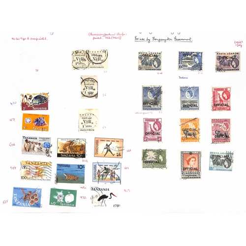 1219 - 1895-1985 Used collection in an album including British East Africa 1895 issue (10 values to 3r) and... 