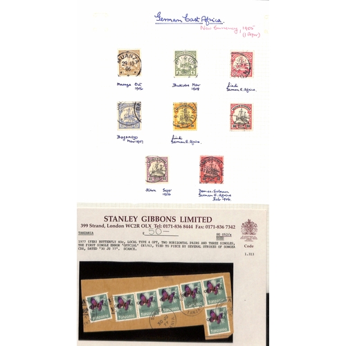 1219 - 1895-1985 Used collection in an album including British East Africa 1895 issue (10 values to 3r) and... 