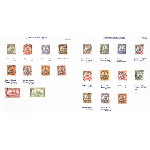 1219 - 1895-1985 Used collection in an album including British East Africa 1895 issue (10 values to 3r) and... 