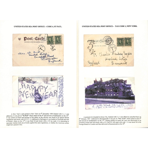 605 - 1893-1907 Covers (2) and postcards (6) with 