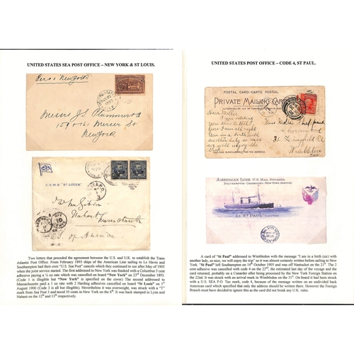 605 - 1893-1907 Covers (2) and postcards (6) with 