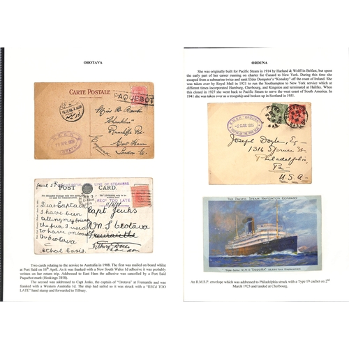 605 - 1893-1907 Covers (2) and postcards (6) with 