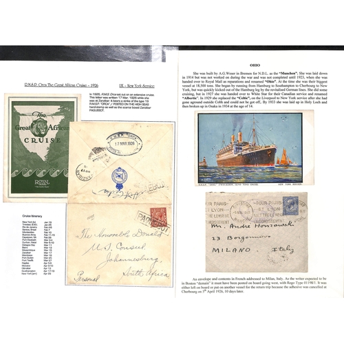 605 - 1893-1907 Covers (2) and postcards (6) with 