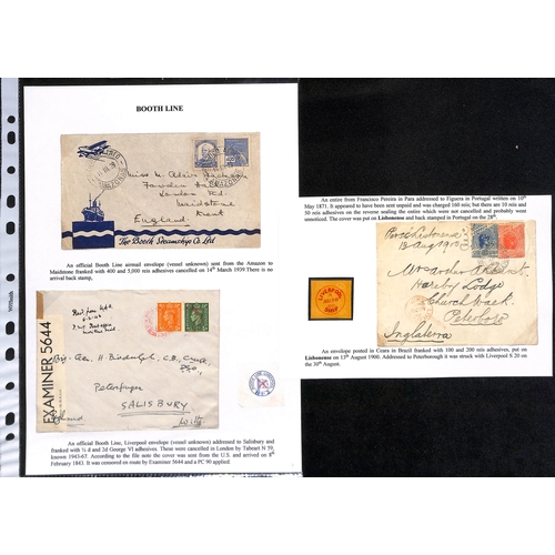 662 - Brazil. 1885-1939 Covers and cards nearly all from Brazil, one 1894 card cancelled 