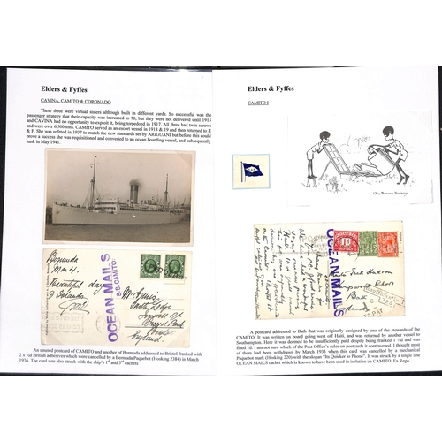 667 - 1909-38 Covers and cards posted on various ships, many with named 