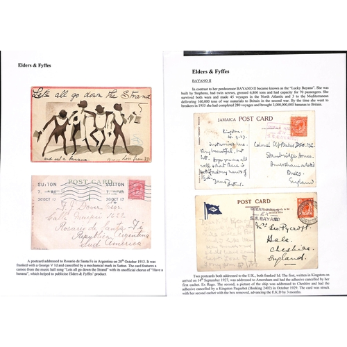 667 - 1909-38 Covers and cards posted on various ships, many with named 