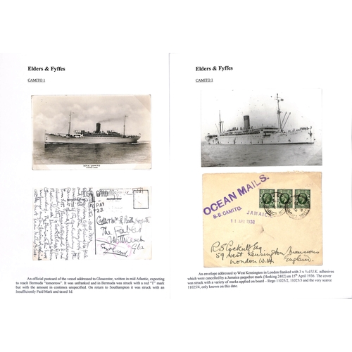 667 - 1909-38 Covers and cards posted on various ships, many with named 