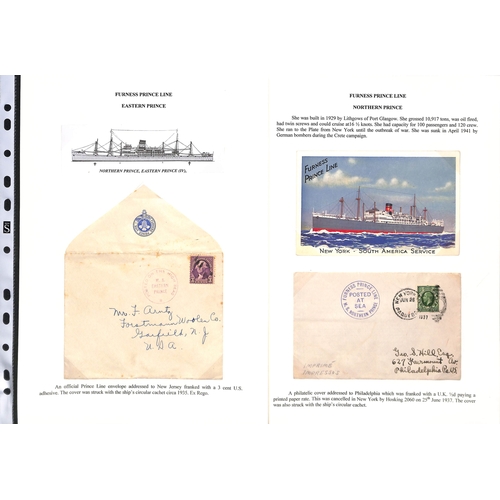 671 - 1894-1961 Covers and cards posted on board or carried by various Furness ships, also some associated... 