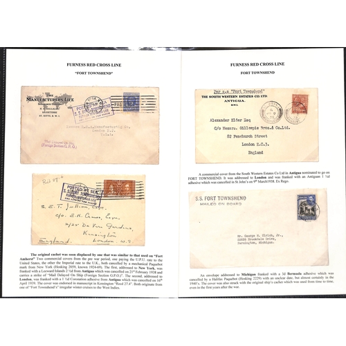 671 - 1894-1961 Covers and cards posted on board or carried by various Furness ships, also some associated... 