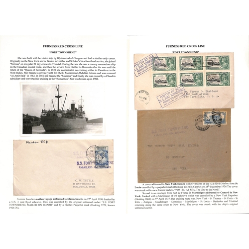 671 - 1894-1961 Covers and cards posted on board or carried by various Furness ships, also some associated... 