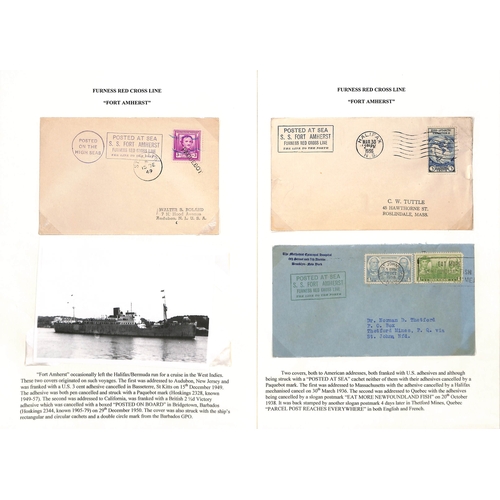 671 - 1894-1961 Covers and cards posted on board or carried by various Furness ships, also some associated... 