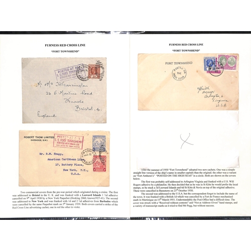 671 - 1894-1961 Covers and cards posted on board or carried by various Furness ships, also some associated... 