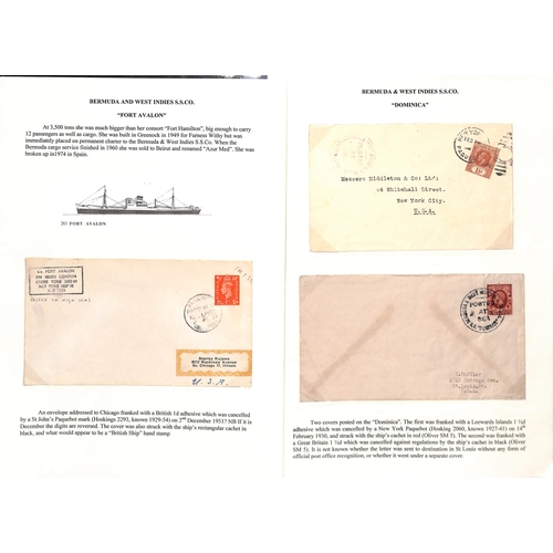 671 - 1894-1961 Covers and cards posted on board or carried by various Furness ships, also some associated... 