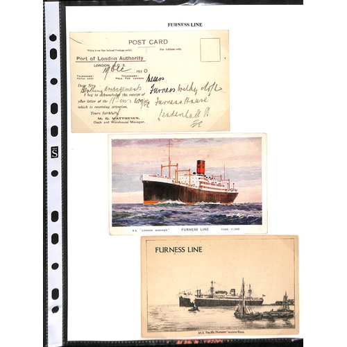 671 - 1894-1961 Covers and cards posted on board or carried by various Furness ships, also some associated... 