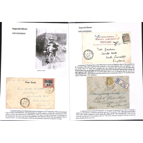 672 - 1901-11 Covers and cards, picture postcards and ephemera, the interesting collection written up on p... 