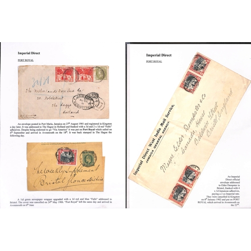 672 - 1901-11 Covers and cards, picture postcards and ephemera, the interesting collection written up on p... 