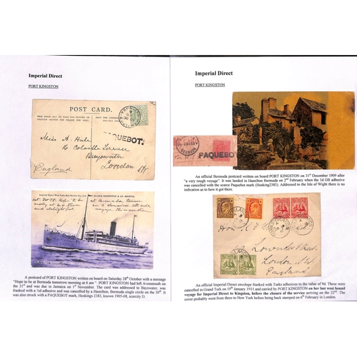 672 - 1901-11 Covers and cards, picture postcards and ephemera, the interesting collection written up on p... 