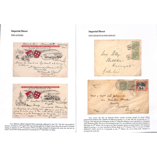 672 - 1901-11 Covers and cards, picture postcards and ephemera, the interesting collection written up on p... 