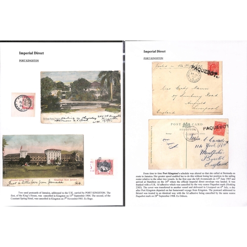 672 - 1901-11 Covers and cards, picture postcards and ephemera, the interesting collection written up on p... 